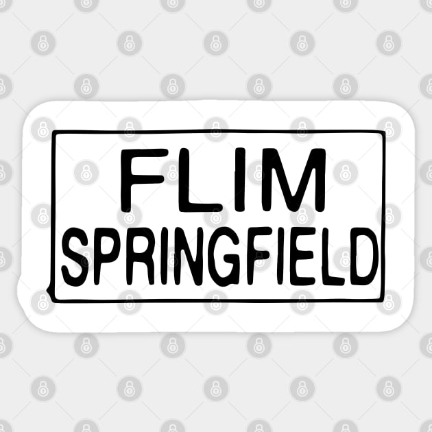 FLIM SPRINGFIELD Sticker by tvshirts